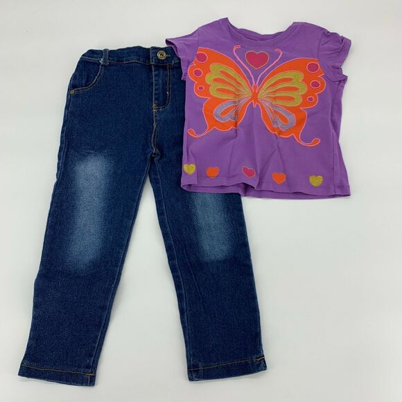 Childrens Place Girl T-Shirt Pants Sz 4T - Picture 1 of 10